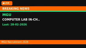 MGU Computer Lab In Charge Recruitment 2026 - Apply Online