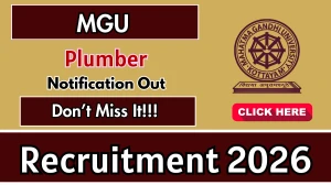 MGU Plumber Recruitment 2026 – Walk in for