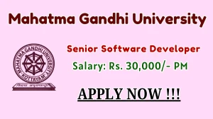 MGU Senior Software Developer Recruitment 2026 – Walk in