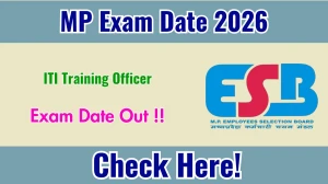MP ITI Training Officer Exam Date 2026 Out for 1120 Posts at esb.mponline.gov.in Check Details Here