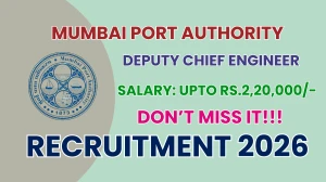 Mumbai Port Authority Deputy Chief Engineer Recruitment 2026 - Apply Online