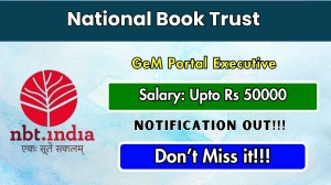 National Book Trust GeM Portal Executive Recruitment 2026 - Apply Offline