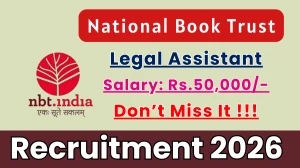 National Book Trust Legal Assistant Recruitment 2026 - Apply Offline National Book Trust Legal Assistant Recruitment 2026 - Apply Offline