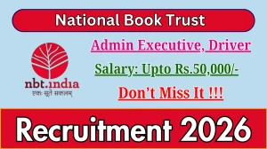 National Book Trust Recruitment 2026 - Apply Offline for 03 Admin Executive, Driver Posts