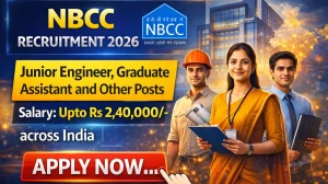 NBCC Recruitment 2026 - Apply Online for 59 Junior Engineer, Graduate Assistant and Other Posts