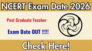 NCERT Post Graduate Teacher Exam Date 2026 Out at ncert.nic.in Check Details Here