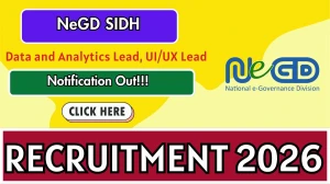 NeGD Recruitment 2026 – Apply Online for 02 Data and Analytics Lead, UI/UX Lead Posts