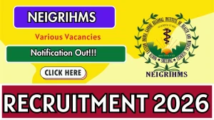 NEIGRIHMS Recruitment 2026 - Apply Online for 03 Deputy Medical Superintendent, Bio Medical Engineer and Medical Physicist Posts NEIGRIHMS Recruitment 2026 - Apply Online for 03 Deputy Medical Superintendent, Bio Medical Engineer and Medical Physicist Posts