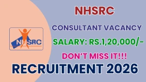 NHSRC Consultant Recruitment 2026 - Apply Online