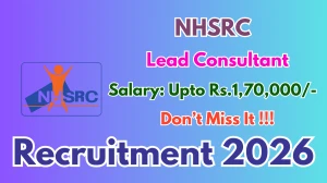 NHSRC Lead Consultant Recruitment 2026 - Apply Online