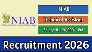 NIAB Technical Assistant Recruitment 2026 - Apply Online