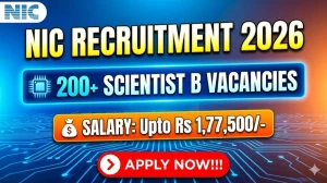 NIC Scientist B Recruitment 2026 - Apply Online for 243 Posts NIC Scientist B Recruitment 2026 - Apply Online for 243 Posts