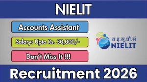 NIELIT Accounts Assistant Recruitment 2026 - Apply Offline