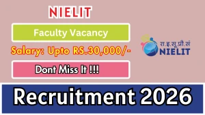 NIELIT Faculty Recruitment 2026 – Walk in