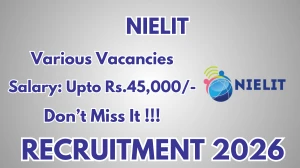 NIELIT Recruitment 2026 – Walk in for Associate Faculty, Technical Assistant and More Posts NIELIT Recruitment 2026 – Walk in for Associate Faculty, Technical Assistant and More Posts