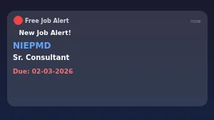 NIEPMD Sr Consultant Recruitment 2026 - Walkin