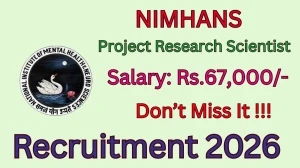 NIMHANS Project Research Scientist II Recruitment 2026 - Apply Offline