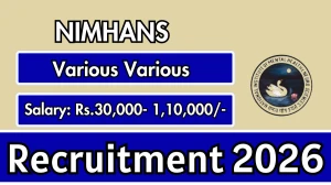 NIMHANS Recruitment 2026 – Walk in for 02 Medical Officer, Project Coordinator and More Posts