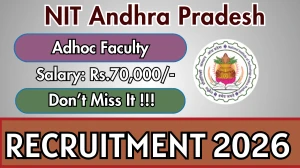 NIT Andhra Pradesh Adhoc Faculty Recruitment 2026 – Walk in