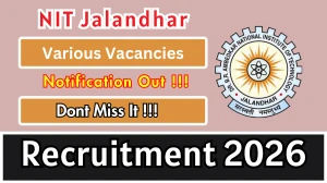 NIT Jalandhar Recruitment 2026 - Apply Offline for 05 Office Lab Assistant, Driver and More Posts