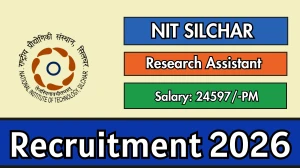 NIT Silchar Research Assistant Recruitment 2026 – Apply Online