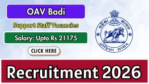 OAV Badi Recruitment 2026 - Apply Offline for Support Staff Posts