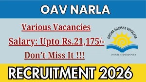OAV Narla Recruitment 2026 - Apply Offline for 05 Warden, Head Cook and More Posts OAV Narla Recruitment 2026 - Apply Offline for 05 Warden, Head Cook and More Posts