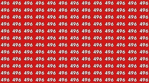 Optical Illusion 8 Seconds Challenge: Only People with Eagle Eyes Can spot the Number 469