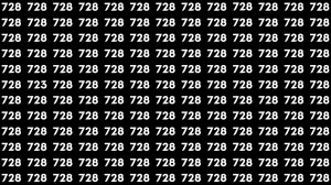 Optical Illusion 8 Seconds Challenge: Only People with Eagle Eyes Can spot the Number 723