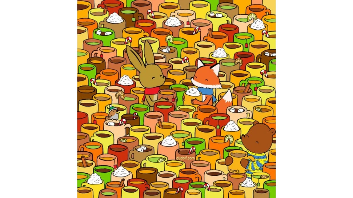 Optical Illusion: Can you Spot the Empty Mug in 9 Seconds?