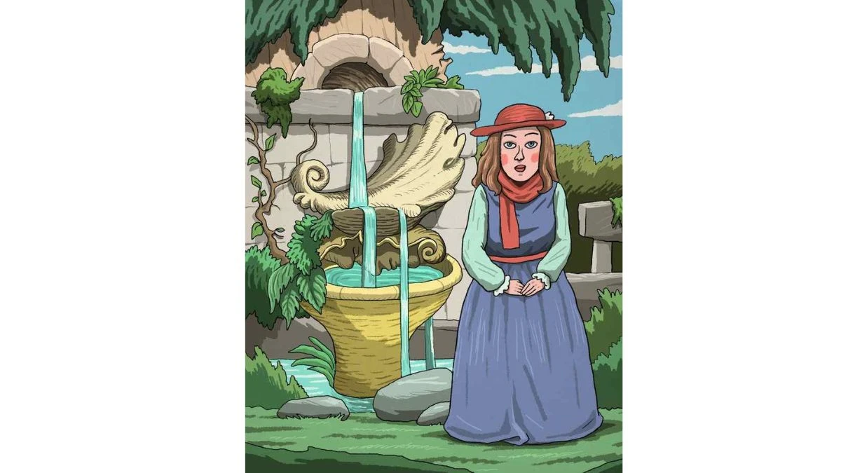 Optical Illusion Challenge: Spot the 4 Hidden Faces in the Lady’s Garden Picture Within 10 Seconds