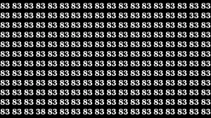 Optical Illusion Eye Challenge: Within 9 Seconds Spot the Number 33 and 38 among...