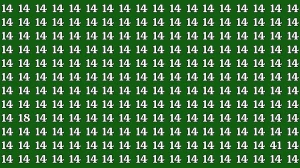 Optical Illusion Eye Challenge: Within 9 Seconds Spot the Number 41 and 18 among 14