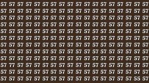 Optical Illusion Eye Test Challenge: Within 8 Seconds Spot the Number 77 and 55 among 57