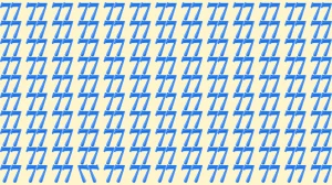 Optical Illusion IQ Test: Within 7 Seconds Spot The Inverted 77 among 77