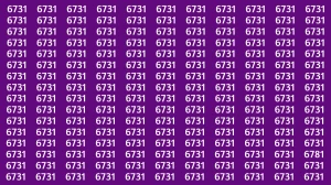 Optical Illusion Puzzle IQ Test: Within 8 Seconds Spot The Number 6781 among 6731