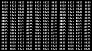 Optical Illusion Puzzle IQ Test: Within 8 Seconds Spot The Number 8888 among 8825