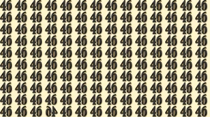 Optical Illusion: Within 6 Seconds Spot The Inverted 46 among 46