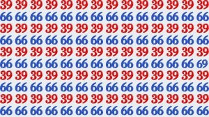 Optical Illusion: Within 8 Seconds Spot the Number 69 among 39 and 66