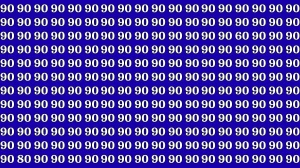 Optical Illusion: Within 8 Seconds Spot the Number 80 and 60 among 90