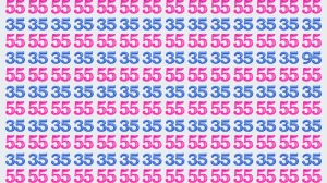Optical Illusion: Within 8 Seconds Spot the Number 95 among 35 and 55