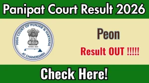 Panipat Court Peon Result 2026 - Download Scorecard @panipat.dcourts.gov.in