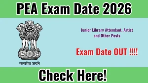 PEA Junior Library Attendant, Artist and Other Posts Exam Date 2026 Out at py.gov.in Check Details Here