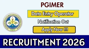PGIMER Data Entry Operator Recruitment 2026 – Apply Online