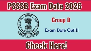PSSSB Group D Exam Date 2026 Out for 406 Posts at sssb.punjab.gov.in Check Details Here