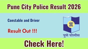 Pune City Police Constable and Driver Result 2026 - Download Filed Test Mark Sheet @punepolice.gov.in