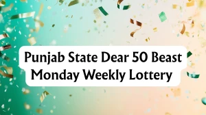 Punjab State Dear 50 Beast Monday Weekly Lottery Result 09.02.2026 5 PM OUT Check Winning Numbers and Prize Details