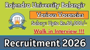 Rajendra University Balangir Recruitment 2026 – Walk in for 16 Assistant Professor, Guest Faculty And More Posts