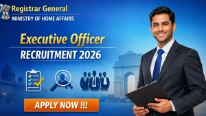Registrar General Ministry of Home Affairs Executive Officer (Census) Recruitment 2026 - Apply Offline for 58 Posts