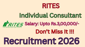 RITES Individual Consultant Recruitment 2026 - Apply Online
